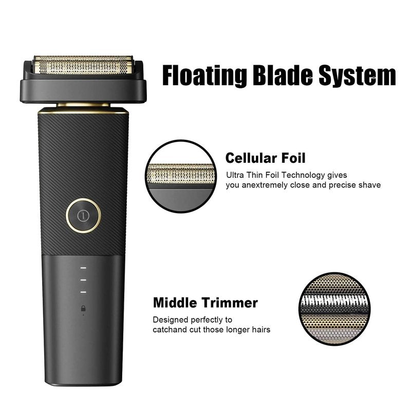 Replacement Head for Andis Foil Shaver Model 17300 reSURGE, Electric Shaver Replacement Blades, Men (Black/3Pack)