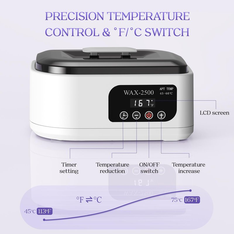 Paraffin Wax Machine for Hands and Feet–Paraffin Wax Warmer with Auto-Timer and Keep Warm Mode, Paraffin Wax Bath Moisturizing Kit for Arthritis, Skin Hydration, Relax Muscles-White