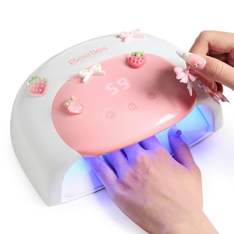 Beetles UV LED Nail Lamp - Candy White Gel Polish Dryer with Smart Sensor & 3 Timers | Larger Space for DIY Nails