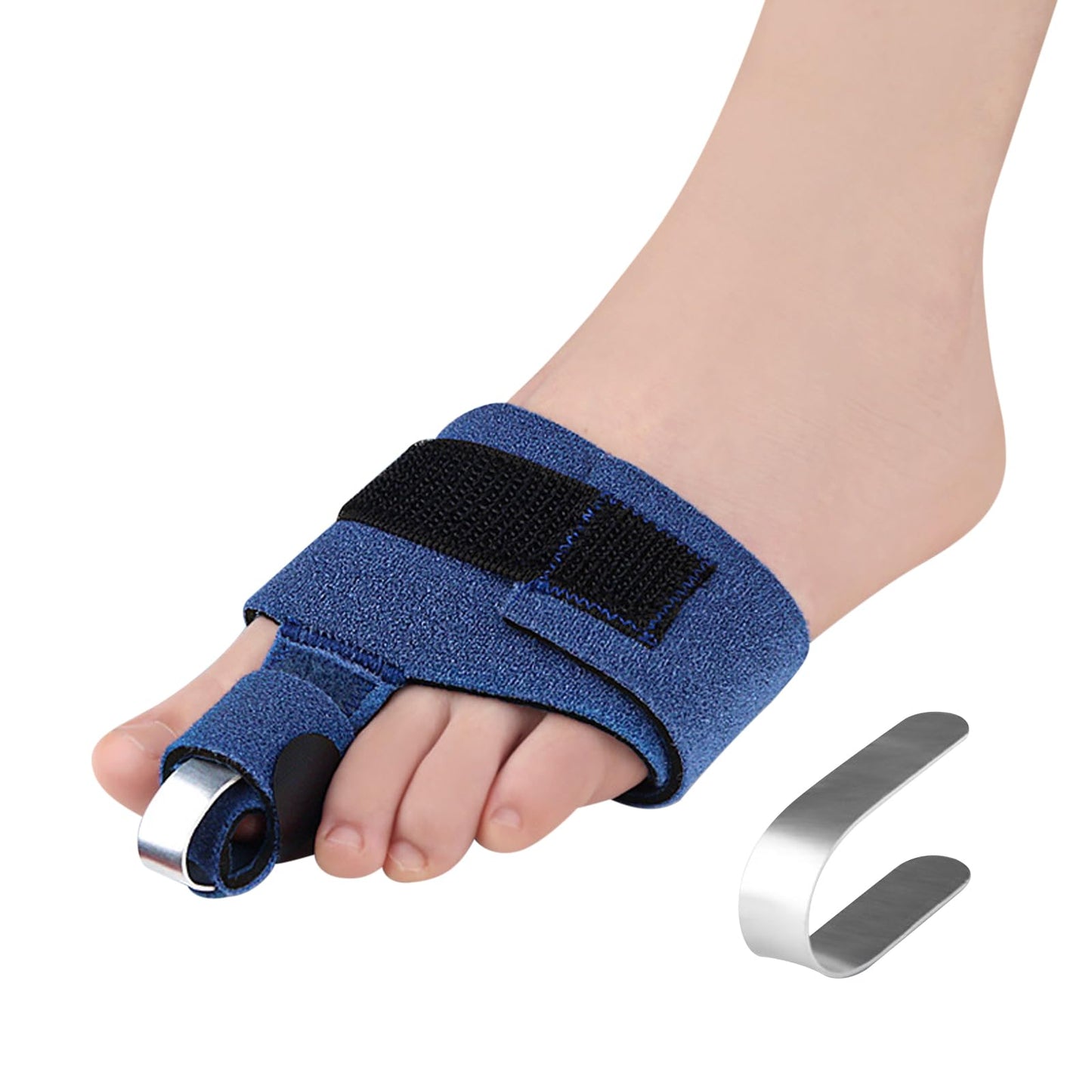 YJWZWE Toe Splints for Straightening Hammertoes Toe Brace Toe Straightener Toe Straps for Women Men Broken Toe Curled Toes Pain and Support 2Pcs