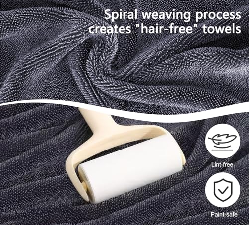 Microfiber Cleaning Towels - 5 Pack Streak-Free Window & Car Cloths