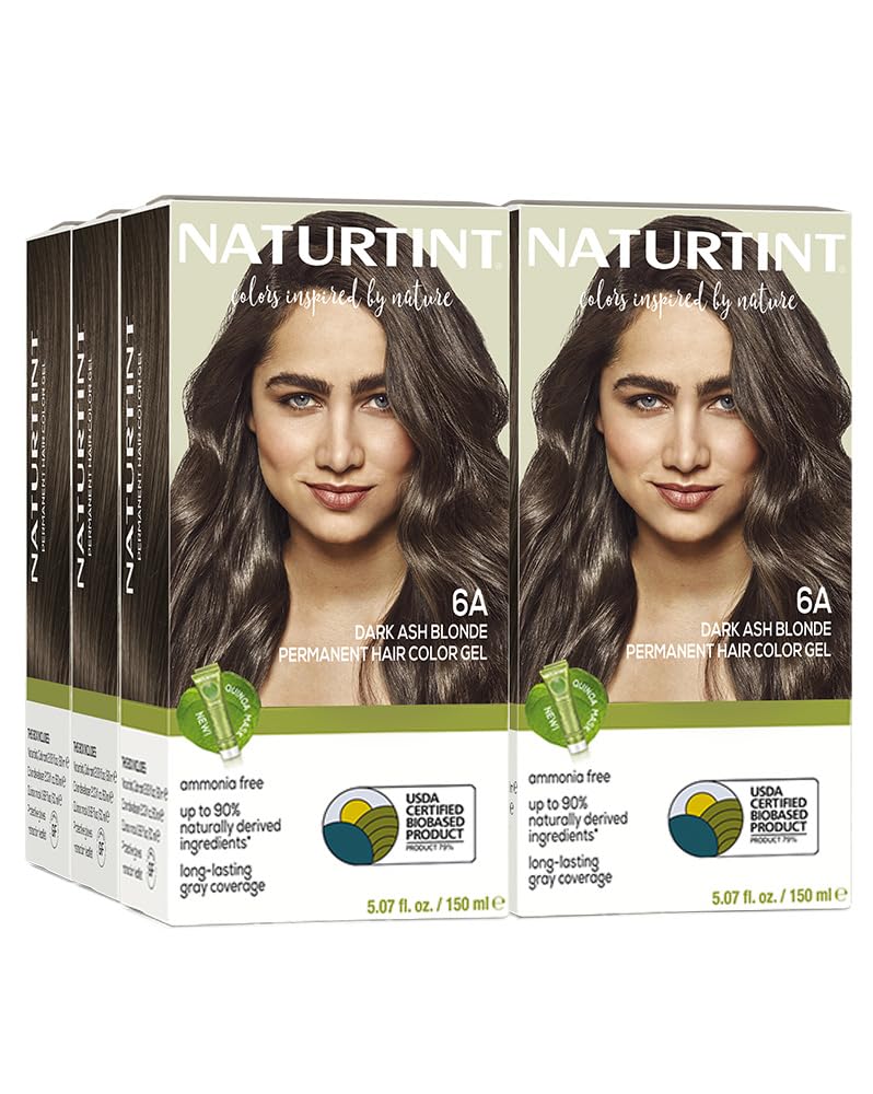 Naturtint 7N Hazelnut Blonde Permanent Hair Color | Ammonia-Free, Vegan, 100% Gray Coverage, Long-Lasting Results