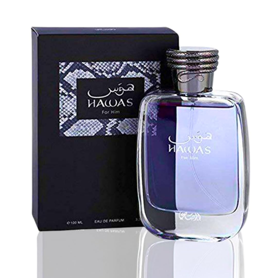 Rasasi Hawas Eau de Parfum Spray for Men - 3.33 Ounce Fragrance