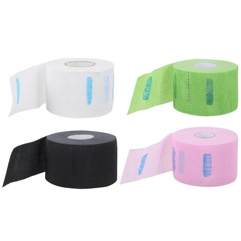 FRCOLOR Barber Neck Protection Paper Strips 4.13X4.13 Inch Stretchy Neck Wraps Disposable Papers for Hair Cutting Dyeing Salon Use Comfortable Fit