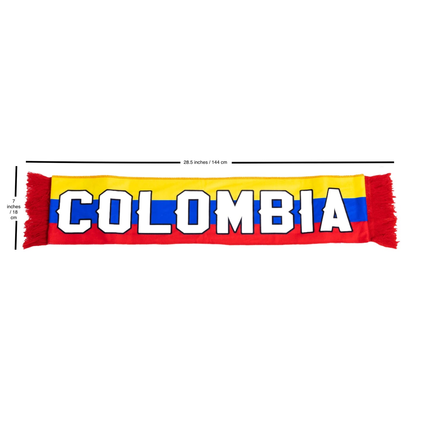 SIFRIMANIA Colombia Fans 2 Piece Kit Soccer Cup Scarf and Body Paint Stick.