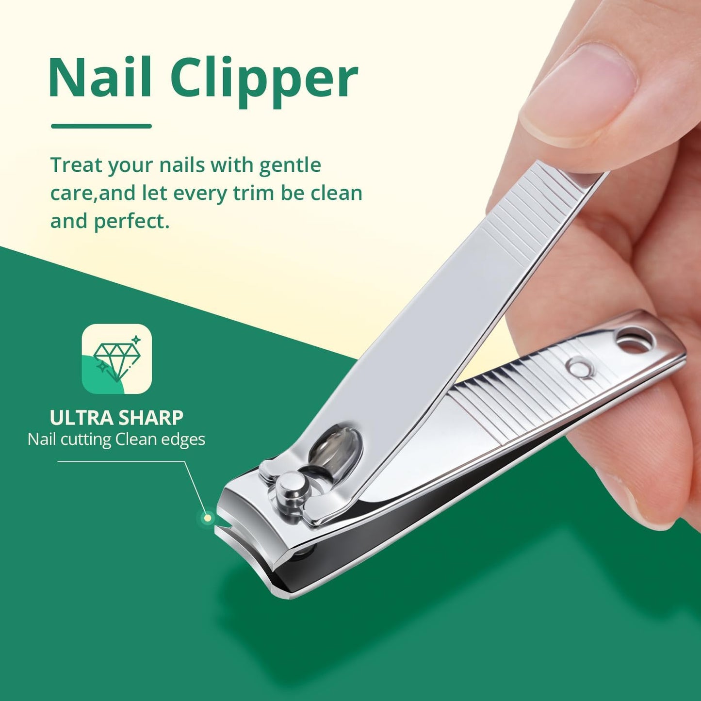 Nail Care Tool Kit - Cuticle Trimmer, Pusher, Files & Buffers | Essential Manicure & Pedicure Set for Women