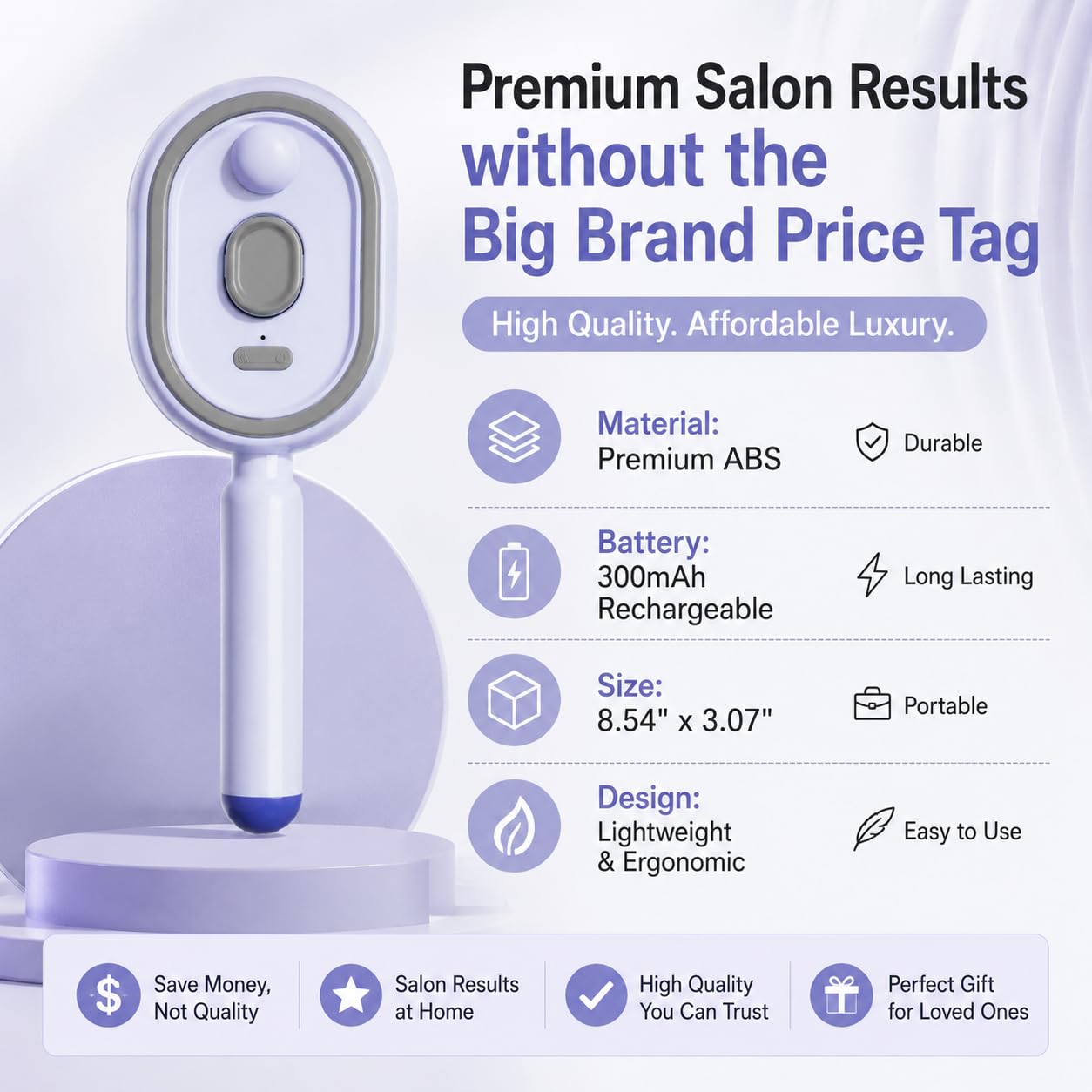 Electric Spray Massage Comb Rechargeable 3 in 1 Water Mist 8 54 x 3 07 Self Cleaning Detangling Brush Pink