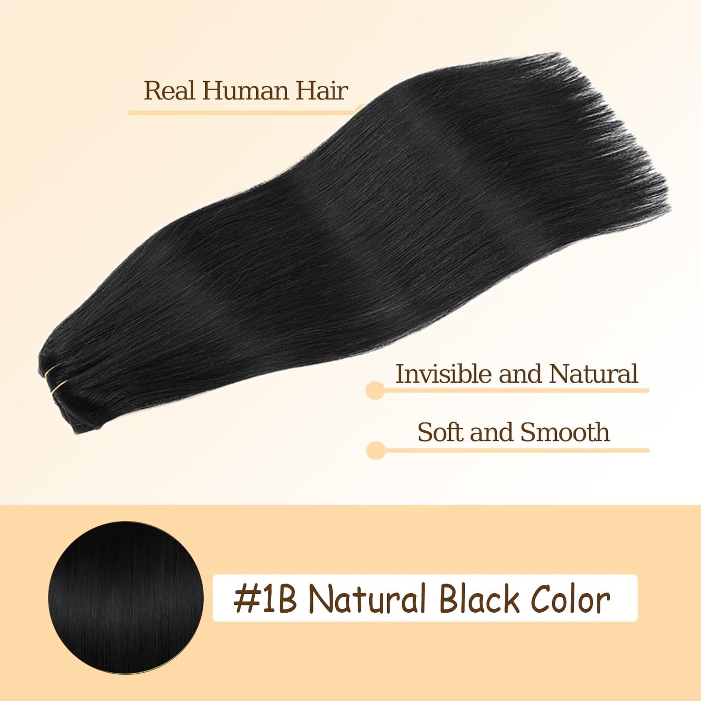 Clip in Hair Extensions Real Human Hair, 24 Inch 120g/7Pcs,Full Shine Remy Hair,1B Natural Black Clip ins Brazilian Virgin Human Hair Extensions