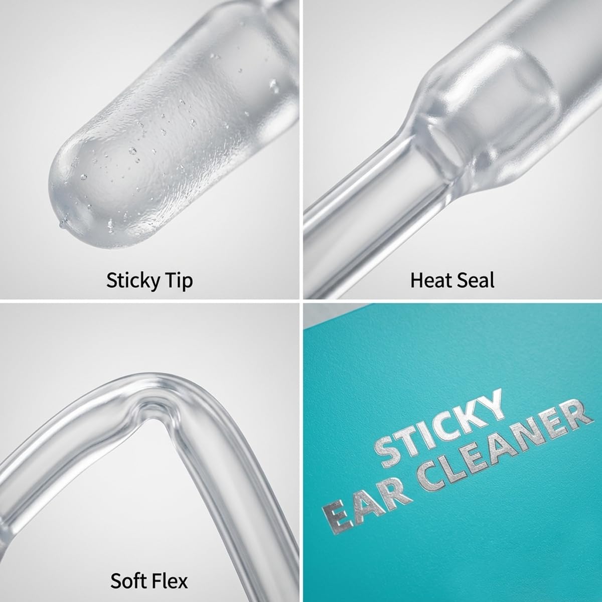 2026 New Sticky Ear Cleaning Stick, Sticky Ear Cleaner Gentle Ear Care, Reusable Soft, Portable Ear Pick, 3 Box(72 pcs)