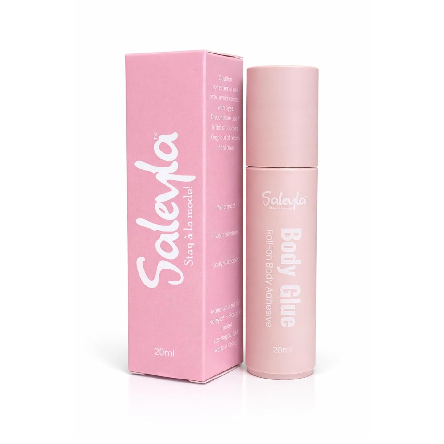 Roll-On Body Glue 20ml - Sweat-Resistant Clear Adhesive for Swimwear, Competition Suits & Stagewear | Gentle on Skin, Long-Lasting Hold