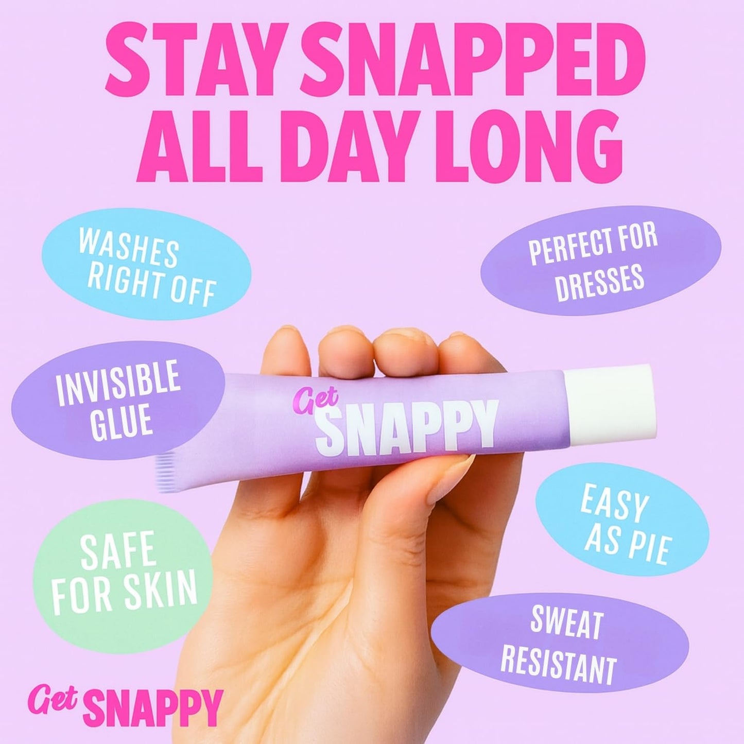 Body Glue - Strong Sweat-Proof Fashion Adhesive | Skin-Safe, Residue-Free, Transparent Hold