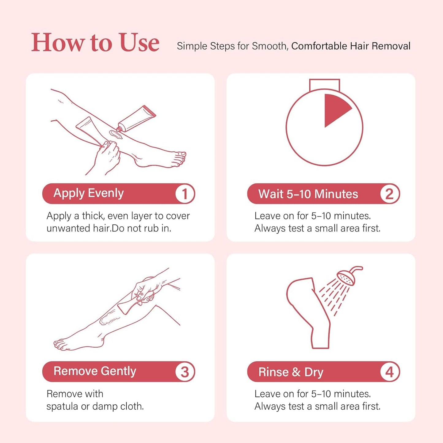 BreeMuse Hair Removal Cream for Women, Painless Depilatory Cream for Legs, Bikini Line & Underarms, Fast 5-10 Minute Body Hair Remover for Sensitive Skin with Moisturizing & Smoothing Formula