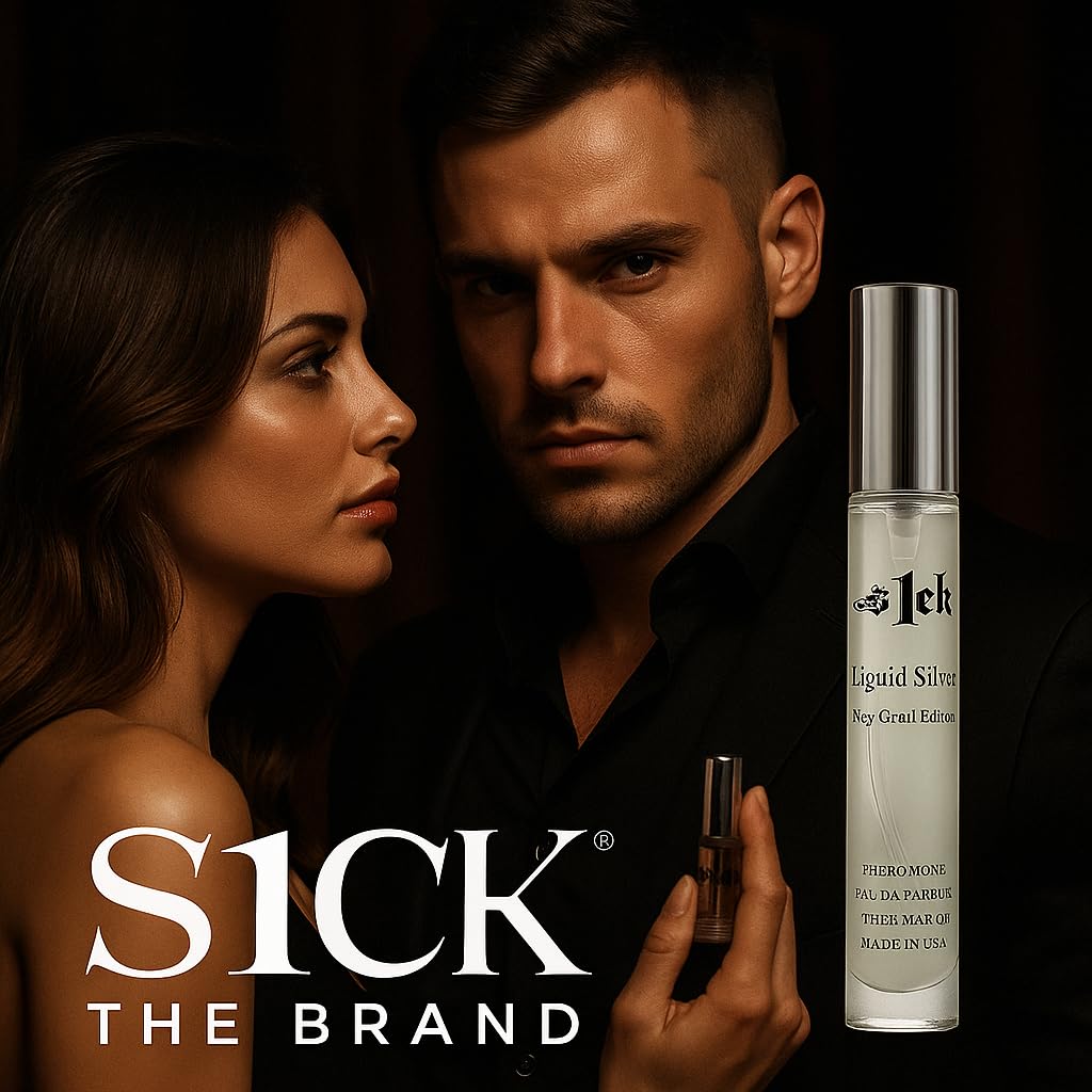 Jonny Truelove S1ck - Liquid Silver Pheromone-Infused Cologne for Men Raw Pheromones Cologne Men Attraction Lasting Spray USA-Made Bold Strength Scent for Him