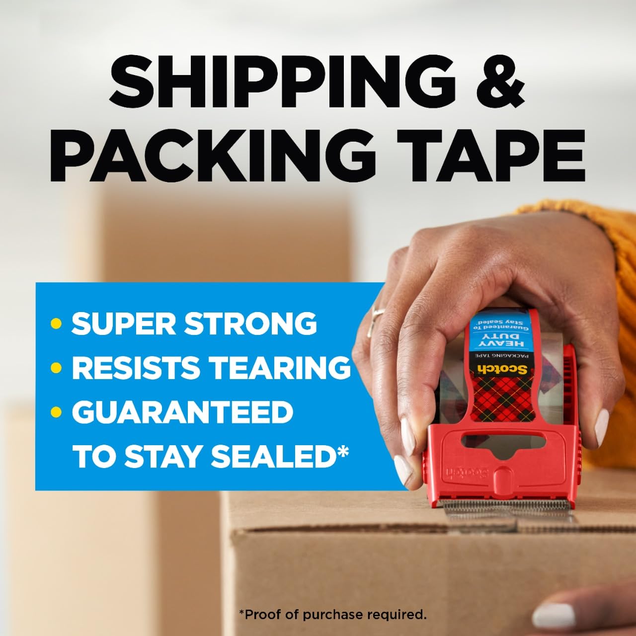 Scotch Heavy Duty Packaging Tape - 2 Inch x 800 Inch Clear Roll | 2 Count for Secure Sealing