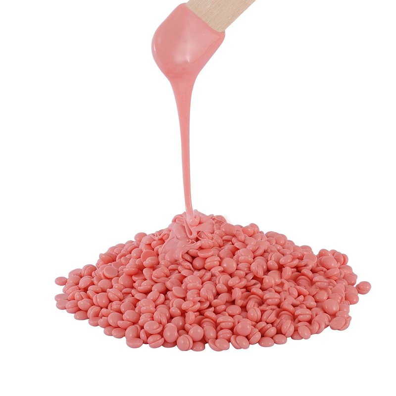PURPLESKY Wax Beads, 1lb Coarse Beads for Hair Removal - Suitable for Face, Legs, Chest, Back, Bikini (Rose Scent)
