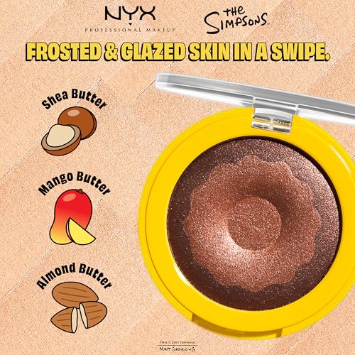 NYX Homer Simpson Donut Highlighter - Frosted Gold Shimmer Powder