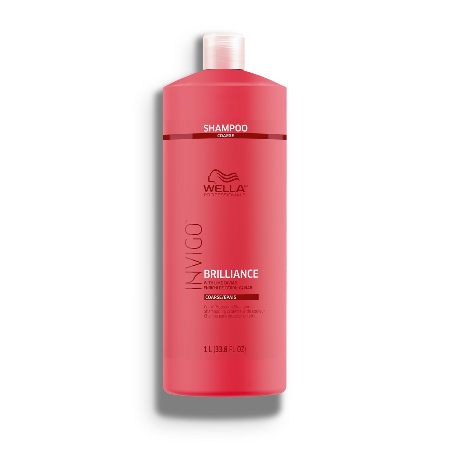 Wella Professionals Invigo Brilliance Shampoo for Coarse Hair | Color Protection & Vibrancy | 33.8 Fl Oz