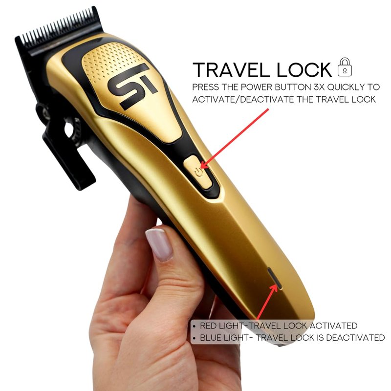 Supreme Trimmer Darkstar 72 Clipper with Magnetic Vector Motor | 180 Min Run Time, 9000 RPM Barber Hair Clipper | Low Noise, Professional Clipper DLC Blades | STC72