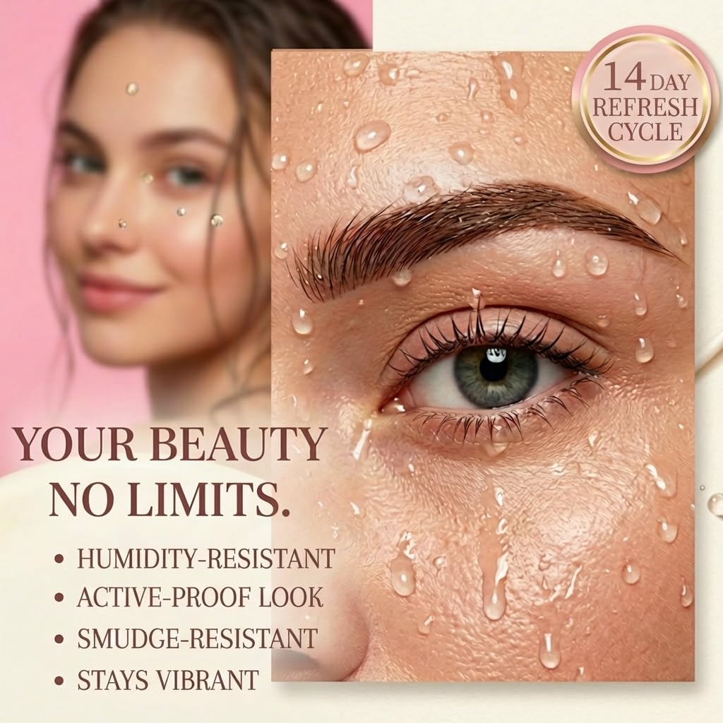 Lash Color Kit - Natural Eyebrow & Eyelash Coloring Set for Fuller Lashes | Easy DIY, 7ml (Brown)