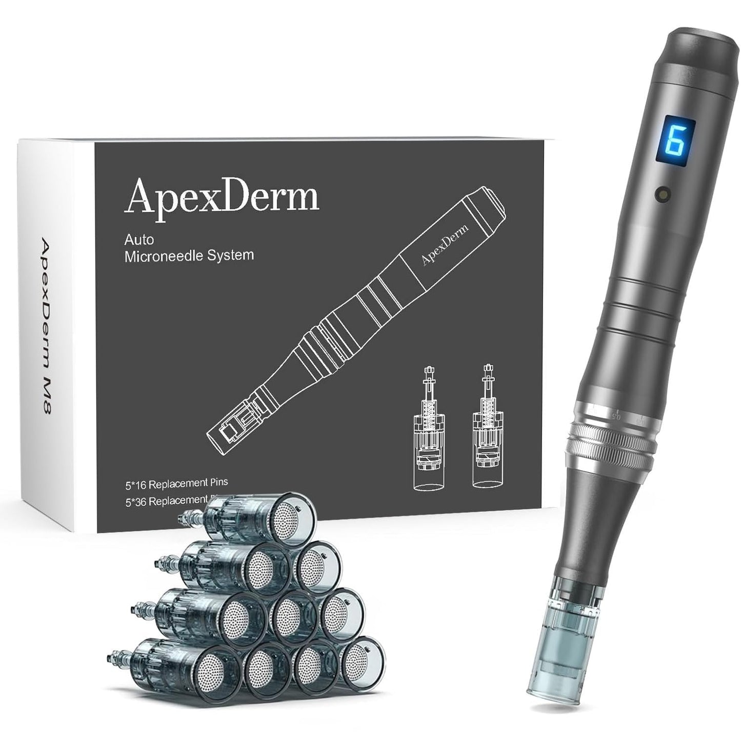 Microneedle Roller Pen - 0.25mm Derma Roller for Skin Care | Home Use Tool for Men & Women