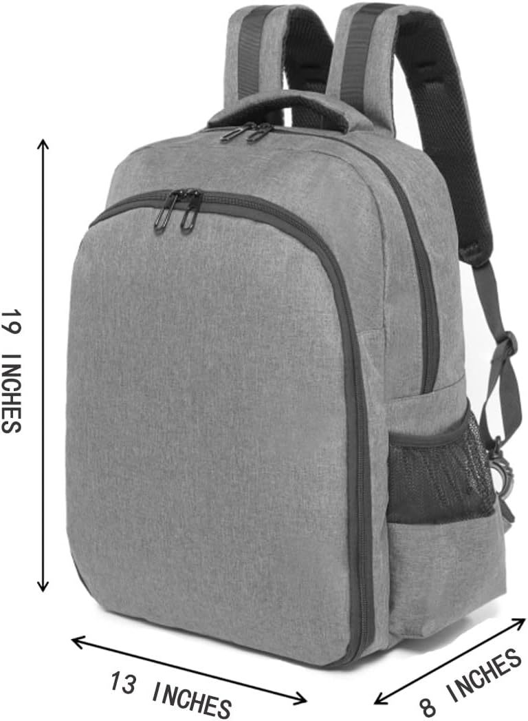 Professional Barber Supplies Backpack - Large Capacity Hair Cutting Tools Bag | Gray, Three Layer Design