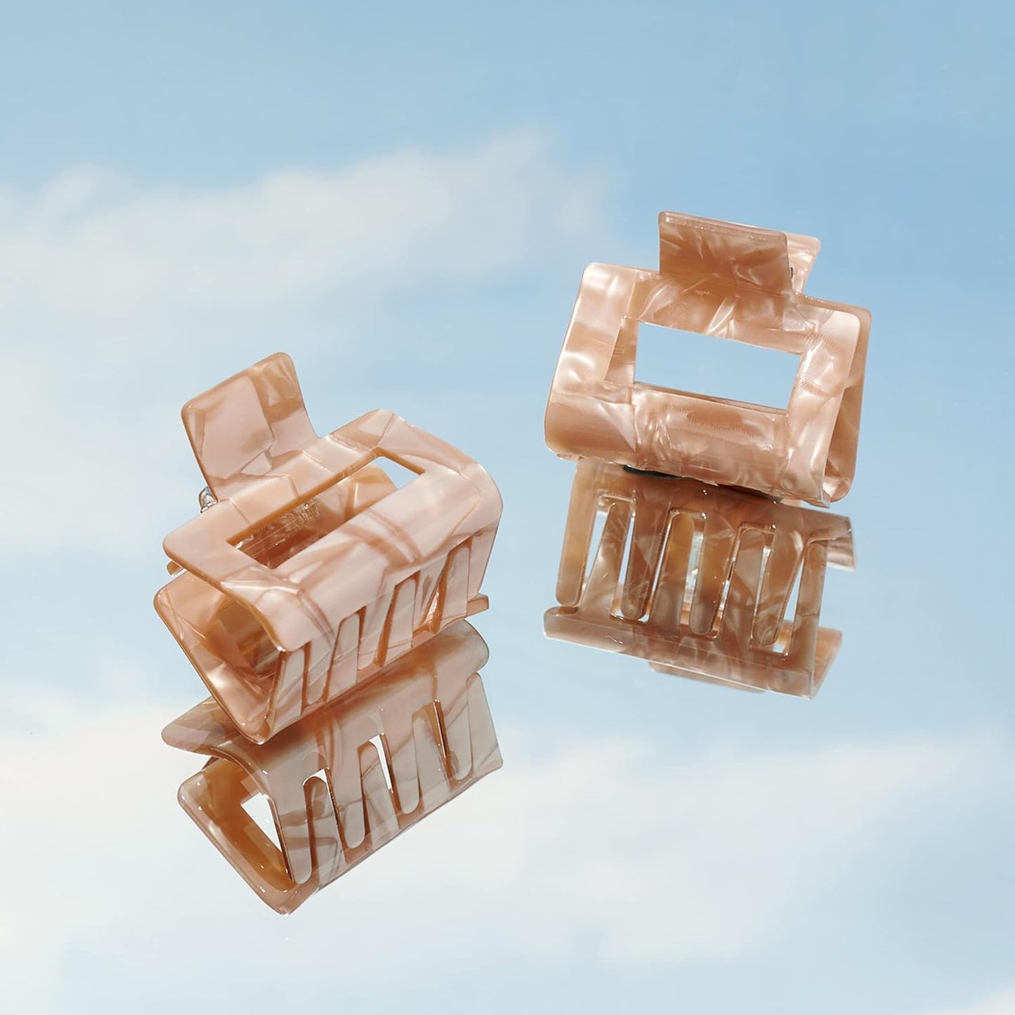 Midcentury Marble Claw Clip - Stylish Hair Accessory for All Hair Types