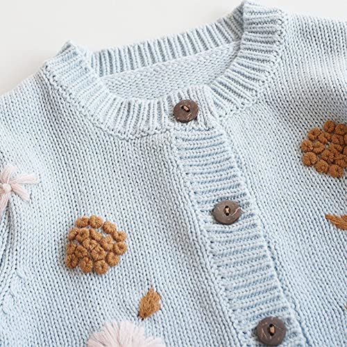 Simplee Kids Toddler Girl Knit Cardigan Sweater - Soft Cozy Casual Wear