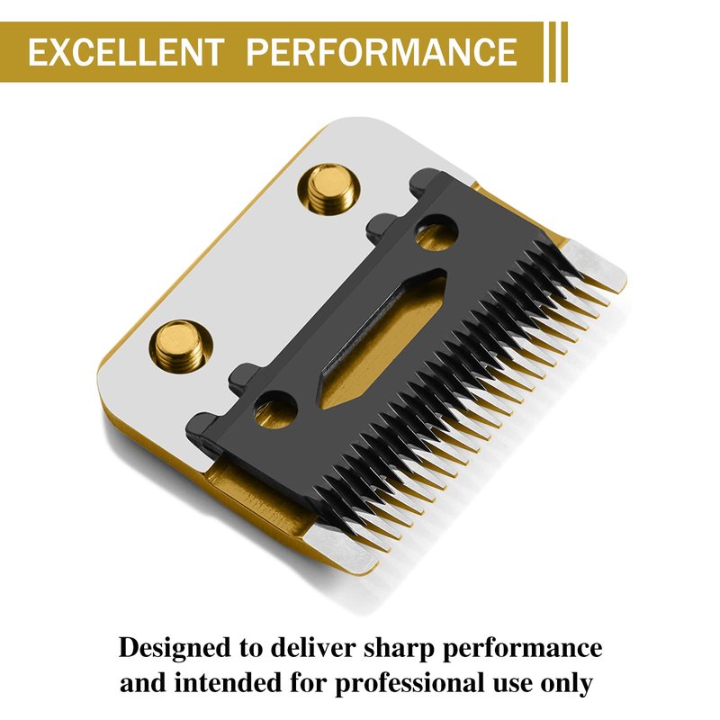 Amorka FX802G Replacement Blades for FX870 Clippers, Replacement Clipper Blades Compatible with Barberology FX870/FXF880/FX810/FX825/FX673N, Gold