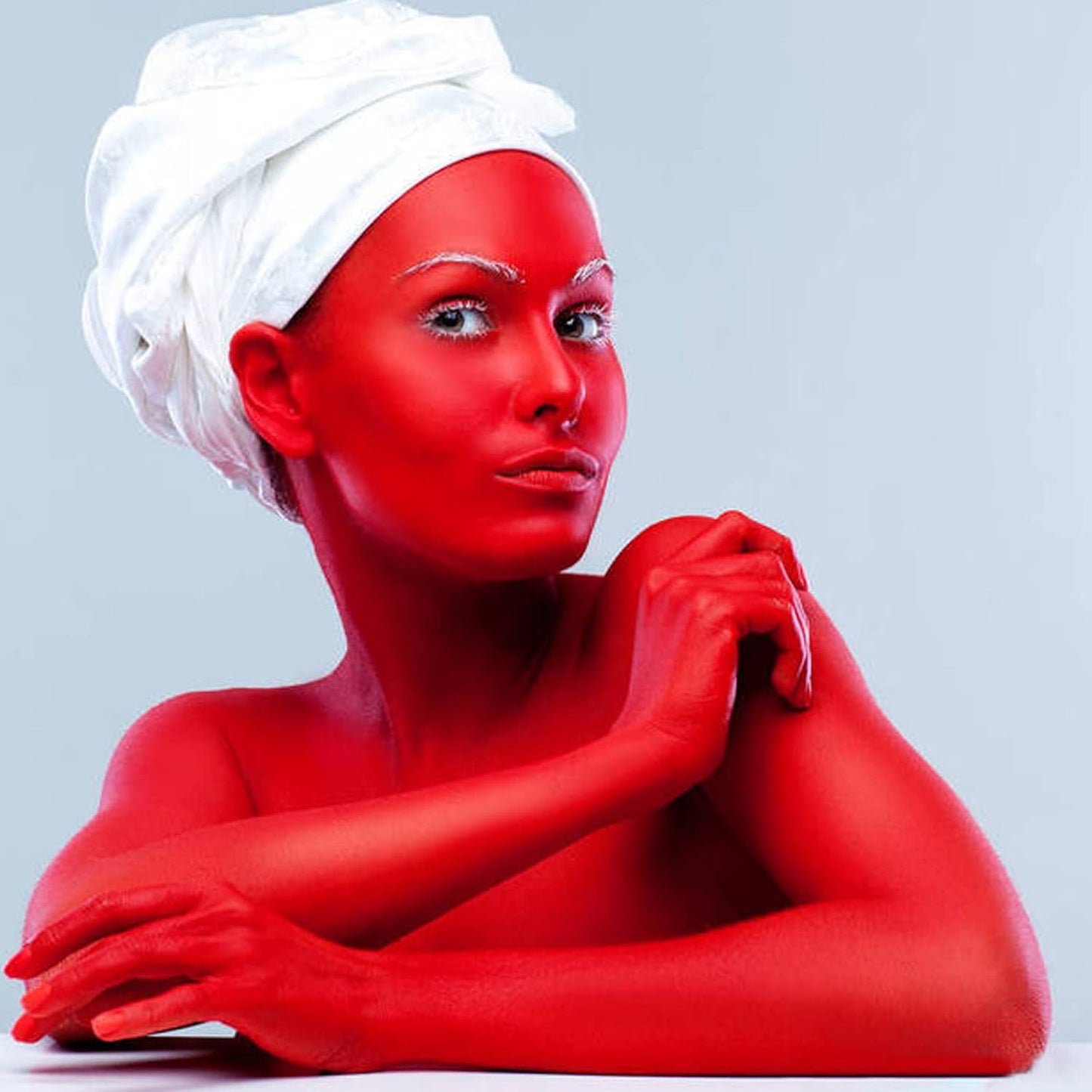 Devil Red Face Body Paint - 2.37 Oz Washable Water-Based Makeup for Halloween | Full Body Paint for Adults & Kids
