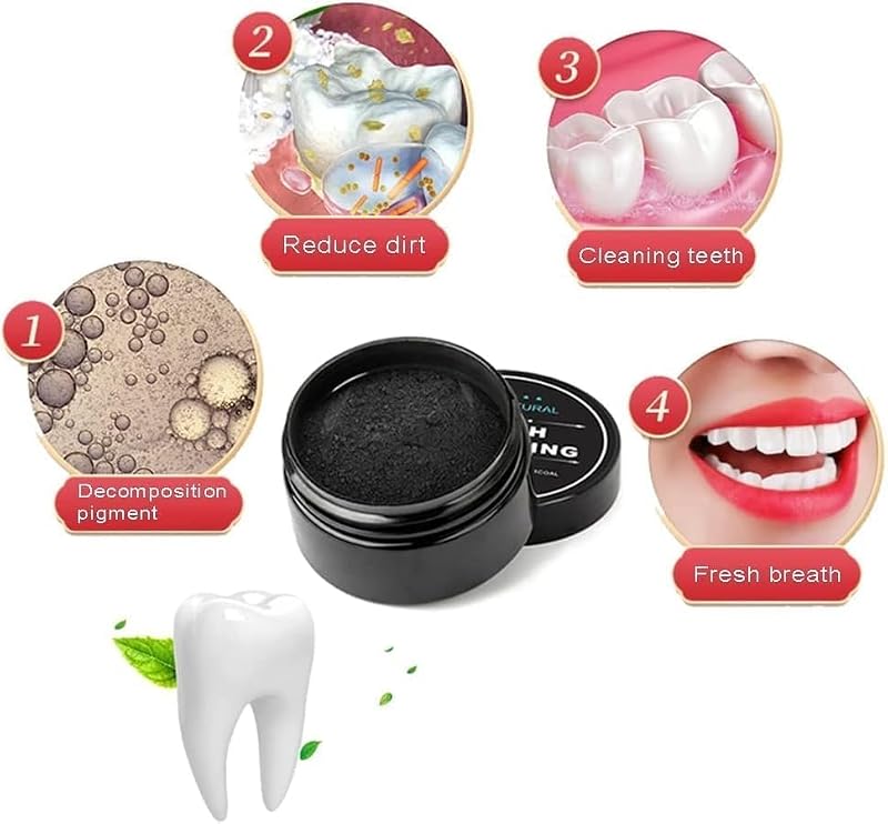 Activated Charcoal Teeth Whitening Powder - Natural Oral Care