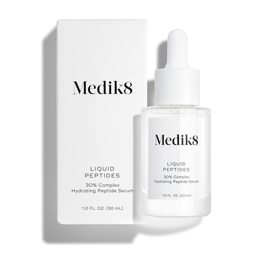 Medik8 Liquid Peptides Face Serum - Anti-Aging Hydrating Formula for All Skin Types | 1.0 oz