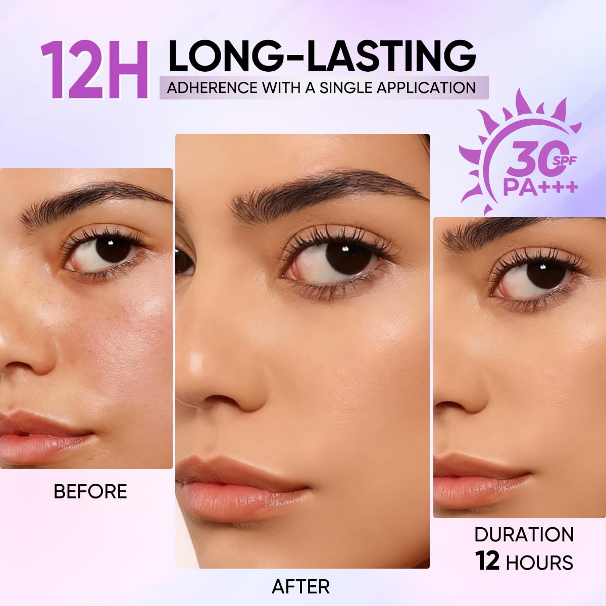 MINIMELI Always-on Full Coverage Creamy Foundation, Waterproof & Long Lasting BB Cushion, with SPF 30 Foundation Makeup Buildable Formula - Blurring, Smoothing & Nourishing (#05 Warm Nude)