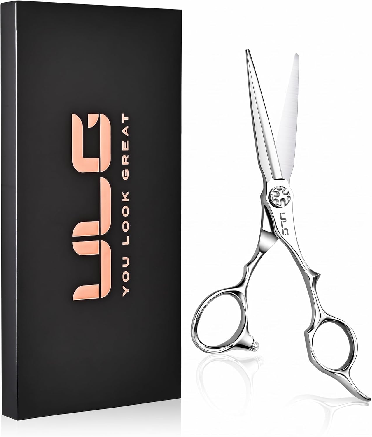 Professional Hair Cutting Scissors - 6.7” Japanese 440C Stainless Steel Barber Shears | Ergonomic Handle & Adjustable Tension
