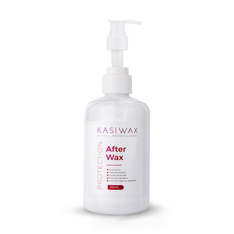 KASIWAX After Wax Lotion for Women & Men | Calms, Hydrates & Protects with Tea Tree Oil | Lightweight, No Residue | For Body, Bikini, Brazilian | Ideal After Waxing, Shaving, Tweezing | 100ml Bottle