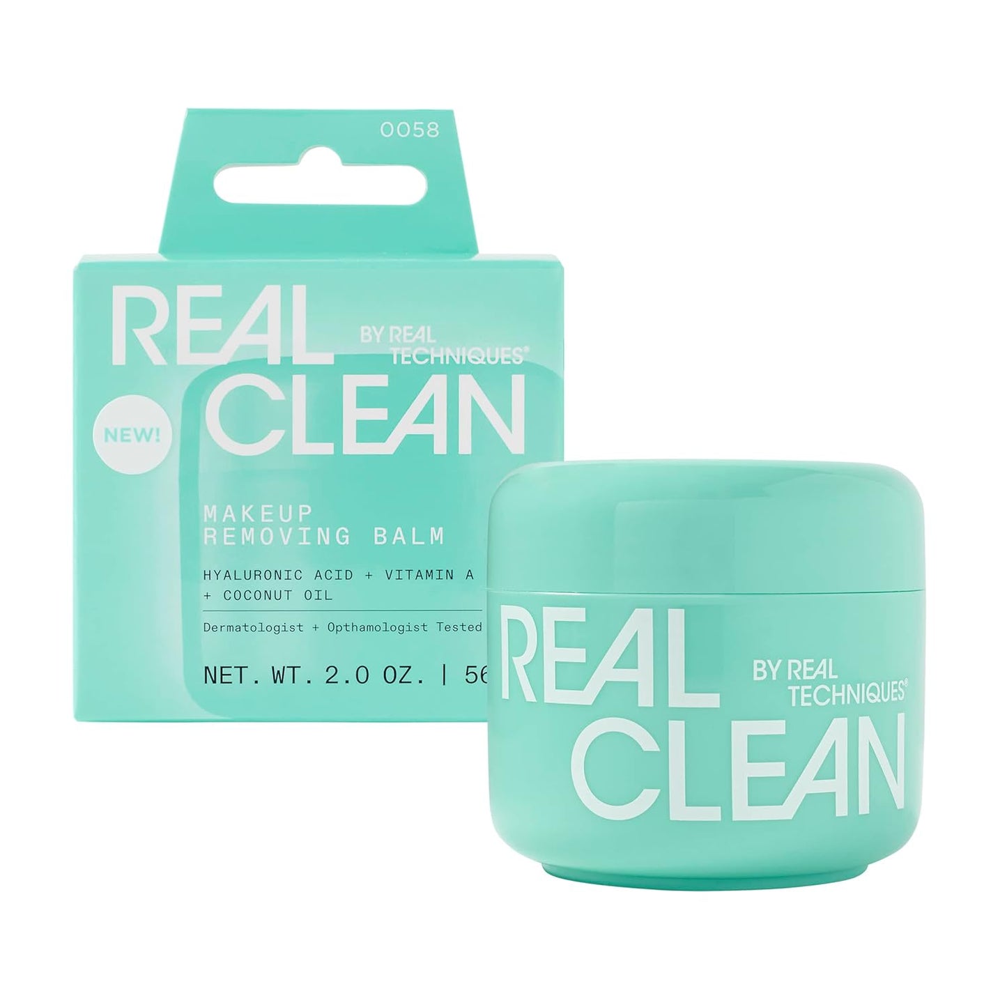 Real Techniques Makeup Removing Balm - Hydrating Cleansing Balm with Hyaluronic Acid & Vitamin A | 2 fl. oz Jar