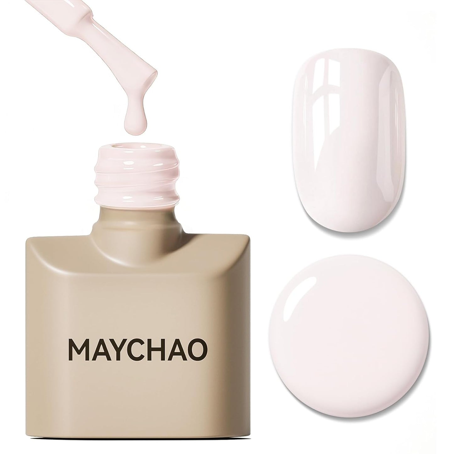 Light Pink Gel Nail Polish - 15ML Soak Off UV/LED for DIY Nail Art | Peach Pink Color, 0.5 OZ