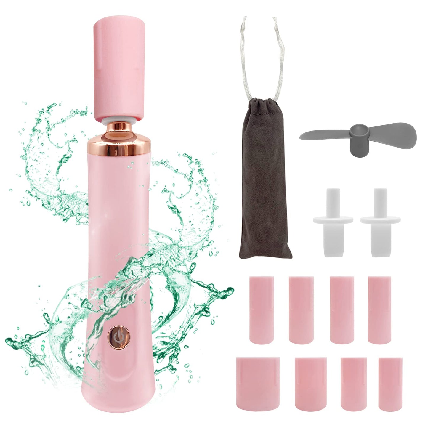 ZLMONDEE Pink Electric Nail Lacquer Shaker, Glue Shaker for Eyelash Extensions, Eyelash Lacquer Shaker, Electric Shaker Time Saving Handsfree Tool Glue Nails Polish