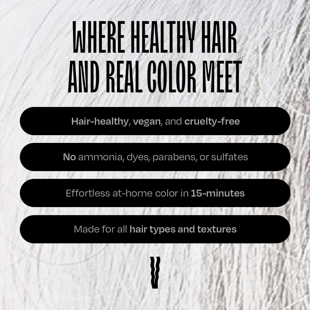 Overtone Semi Permanent Hair Color Conditioner - Stormy Sterling, 8 oz | Nourishing Color Depositing Mask with Shea Butter & Coconut Oil