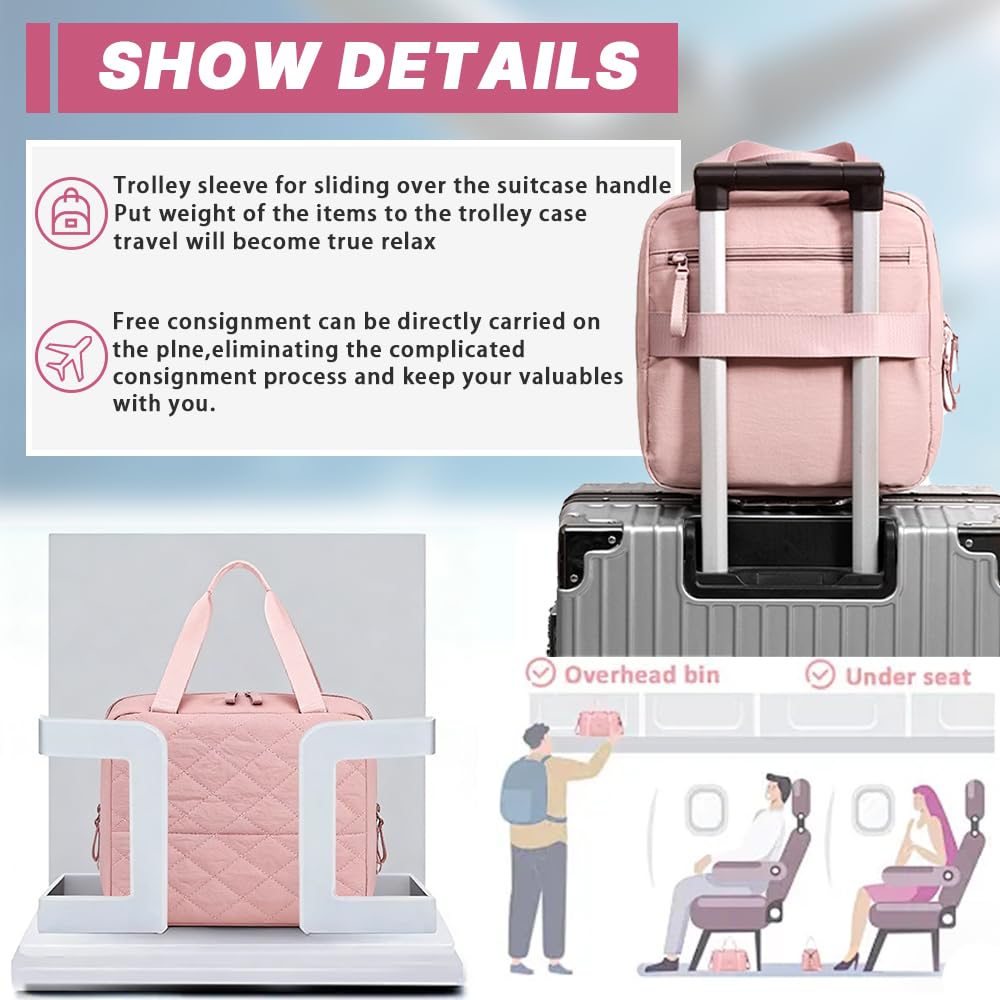 Geerlaqaly standing makeup bag, toiletry Bag 2-in-1 Women's Large Capacity Foldable Travel Makeup Storage Bag, Dry wet separation layer,Portable,khaki