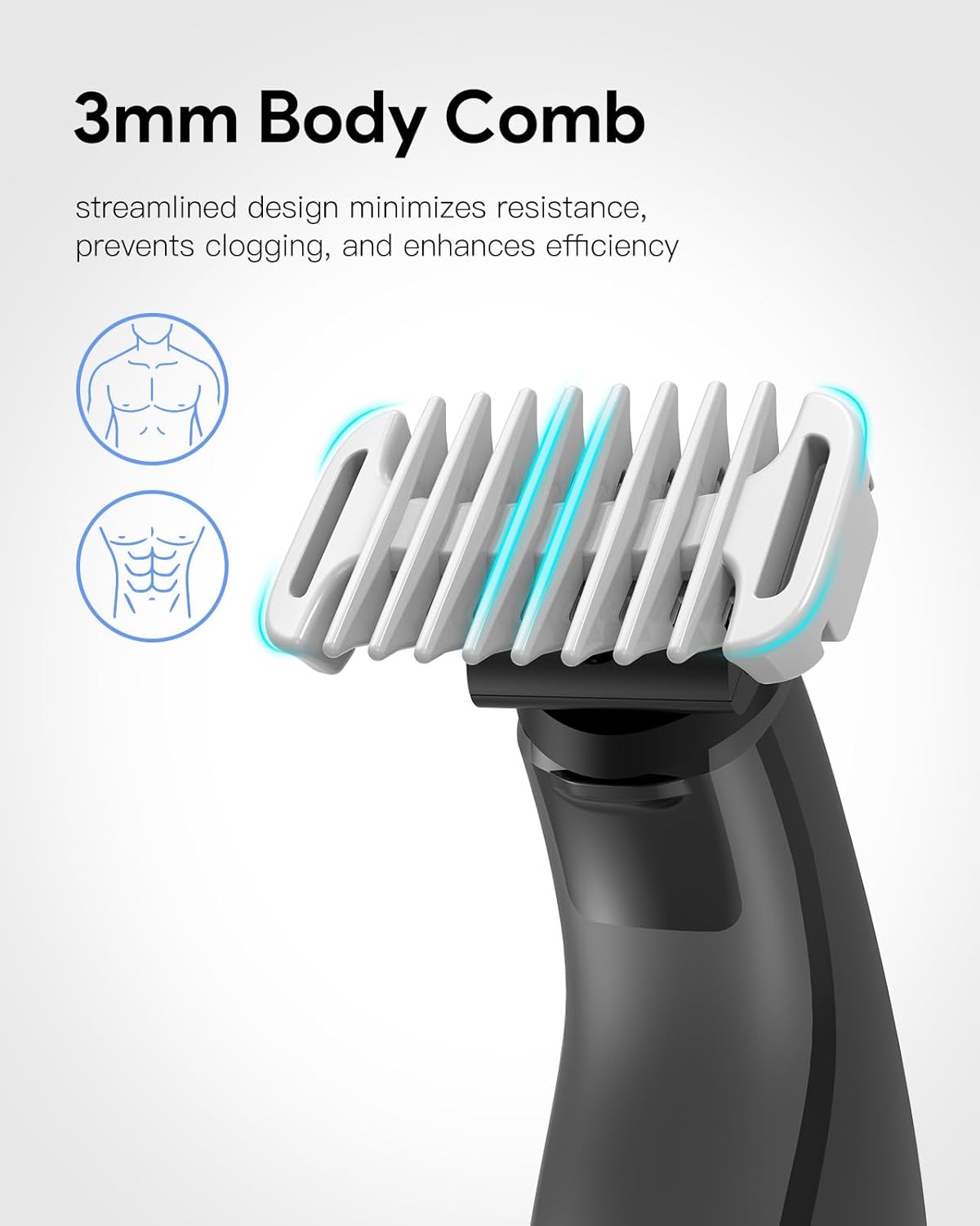 Guide Guards Set - 1/2/3/5mm Comb Attachments for Skin & Body | Hard Case Storage for Obalde QP Series