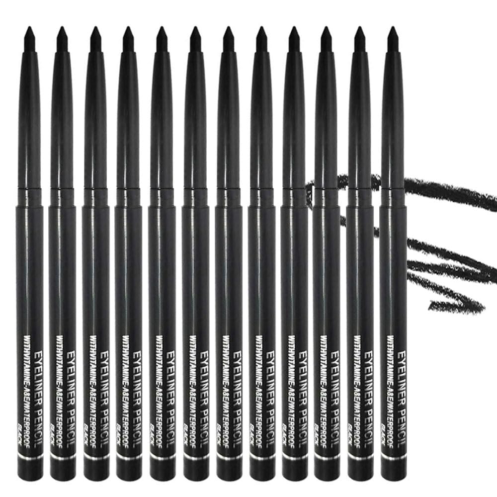 Retractable Creamy Eyeliner & Eyeshadow Sticks - Ultra Pigmented Matte Finish | 4 Pcs in Black, White, Brown, Blue, Purple, Green, Gray