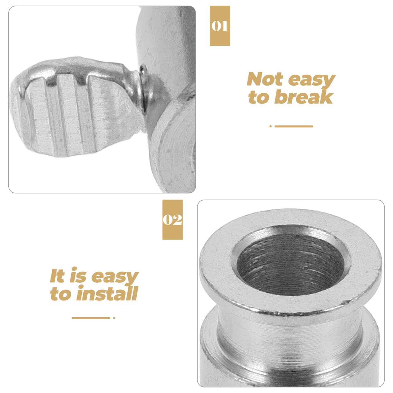 POPETPOP Rotisserie Spit Rod Roller Bushings, Stainless Steel Rotisserie Rod Holder Accessory for Outdoor Barbecue Ensures Smooth Rotation and Even Cooking of Food