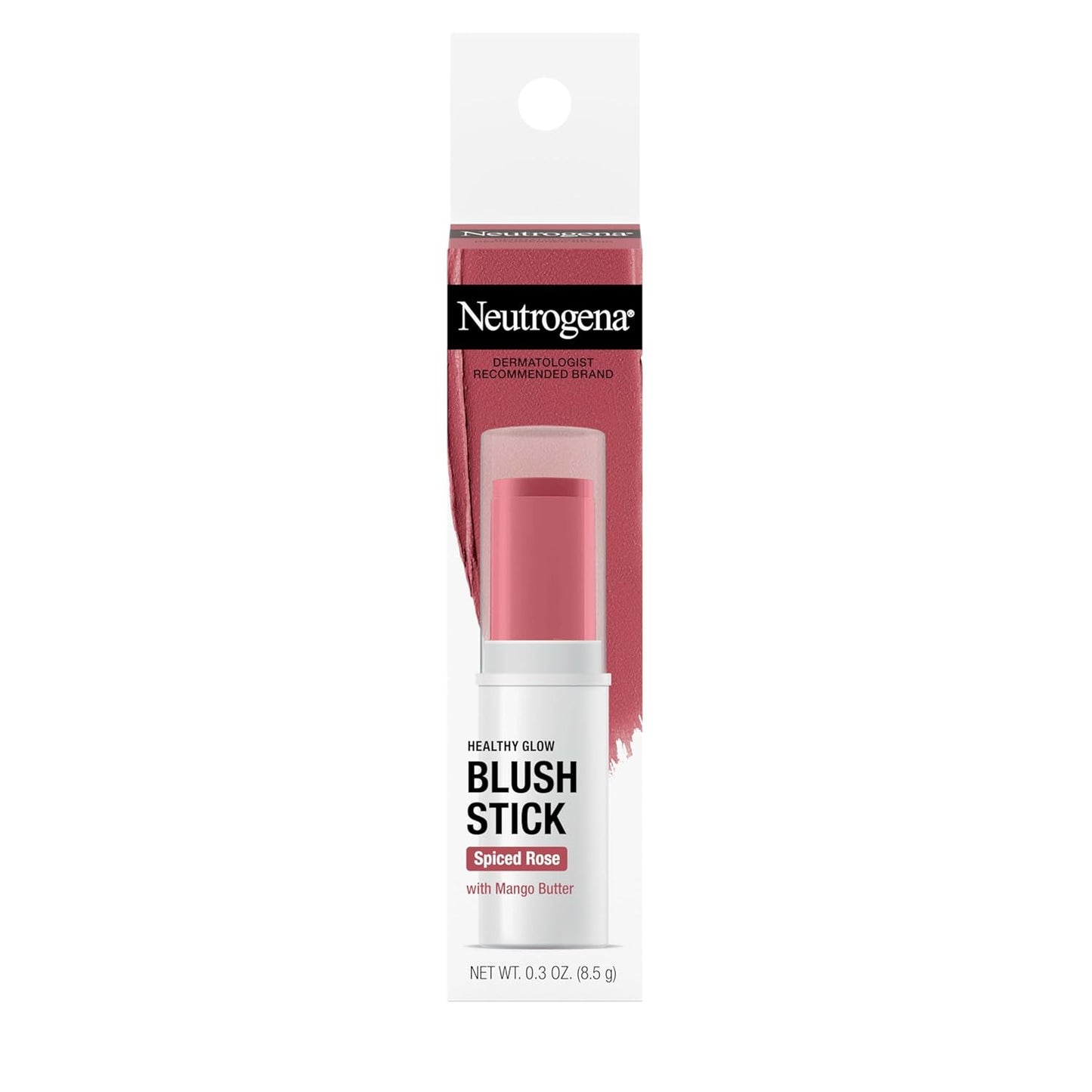Neutrogena Healthy Glow Blush Stick - Ultra Creamy Cheek Color with Mango Butter | Peachy Keen, 0.3 oz
