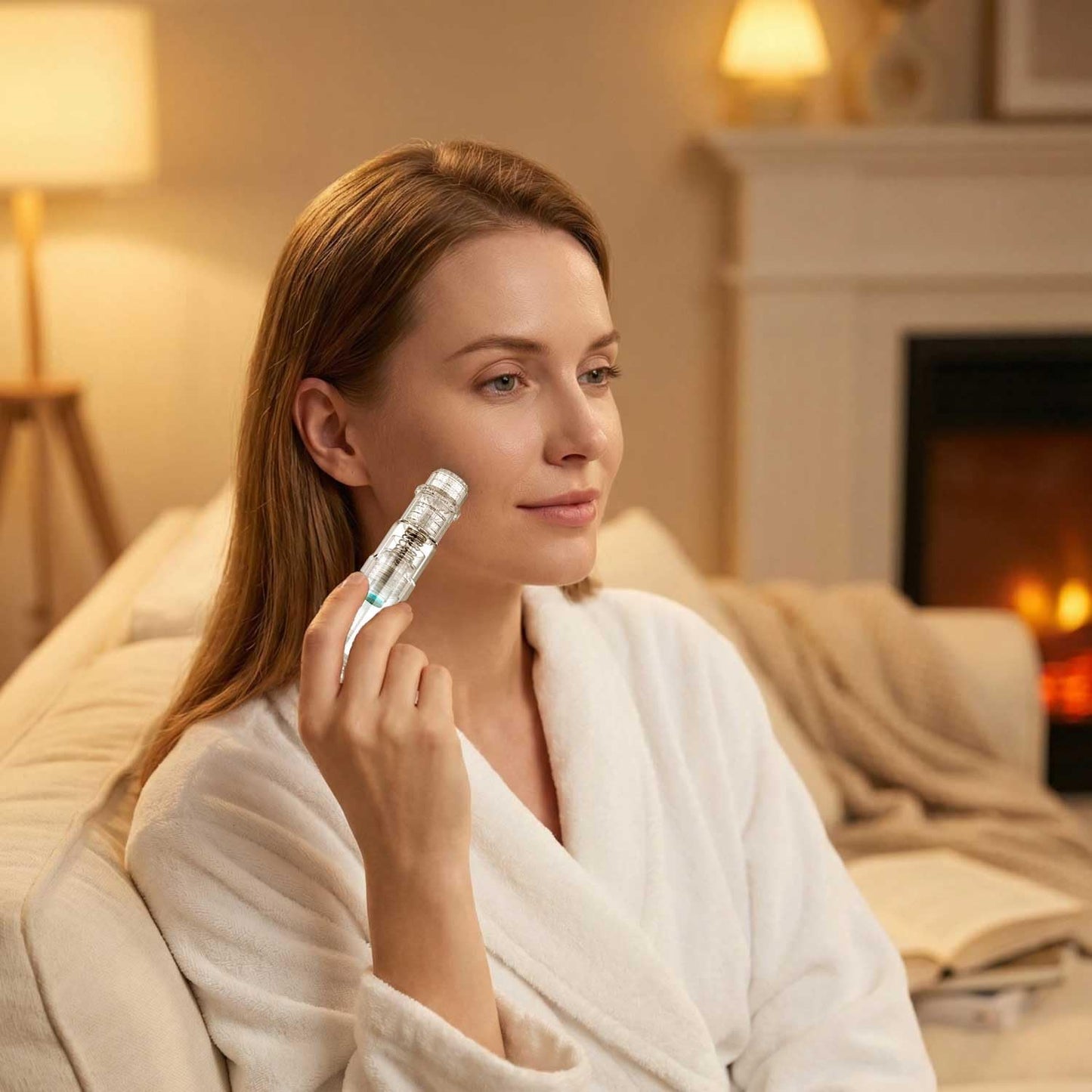 BOVRM Microneedling Derma Stamp, Micro Infusion for Face/Scalp (No Serum)
