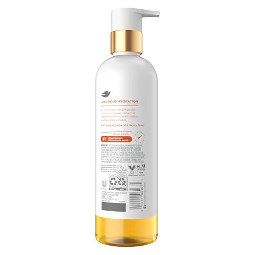 Dove Radiance Shower Oil Body Wash with Glycerin, 15.3 fl oz