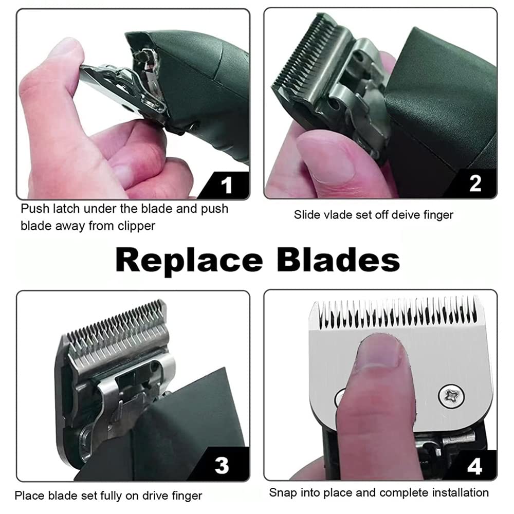 PAI4LEISI Rplacement Clipper Blade Compatible with Oster Detachable Classic 76 Octane Clipper, Size #3, 3½" (9.5 mm) fit for Detachable Blade Clippers