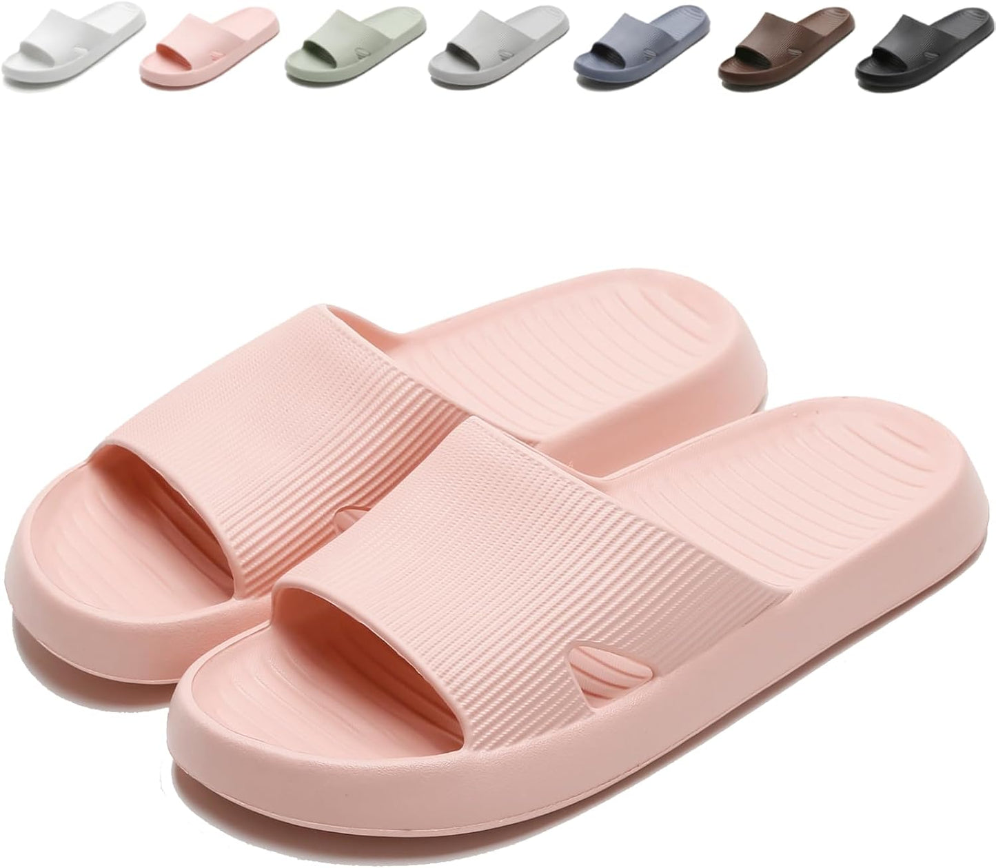 Shower Shoes for Men and Women - Soft, Lightweight, Quick-Drying Non-Slip Slippers | Indoor & Outdoor Use