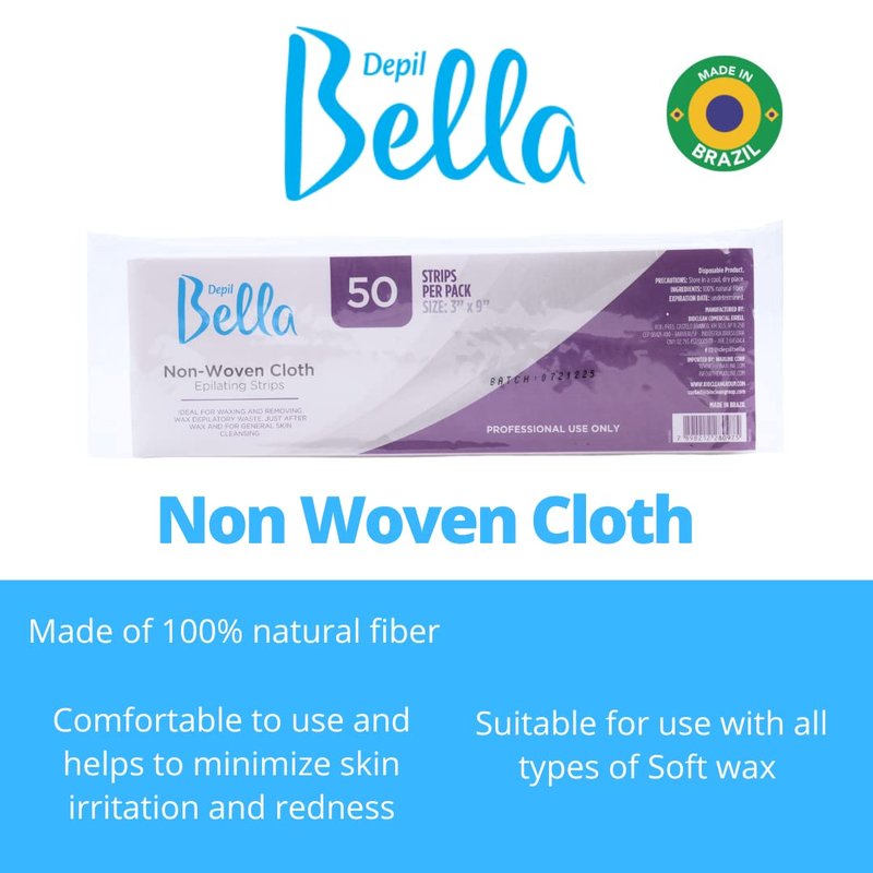 Depil Bella Brazilian Roll On Wax Chamomile and Calendula Depilatory | Body Waxing, Hair Removal Wax-Cartridge | For Men and Women | Home Self Waxing | Sensitive Skin | Painless (10 PACK + ADD)