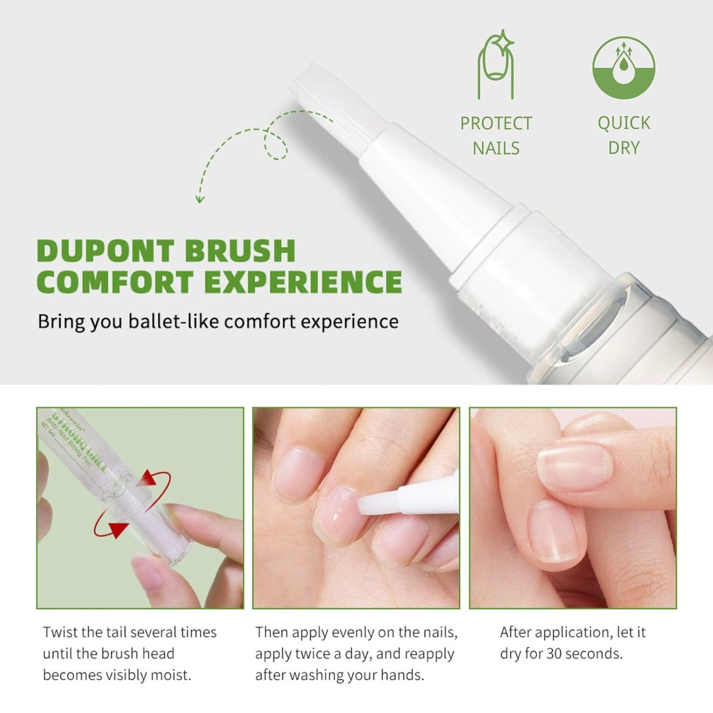 Anti-Nail Biting Pen - Bitter Taste Nail Polish & Nail Hardener | Habit Aid for Kids & Adults