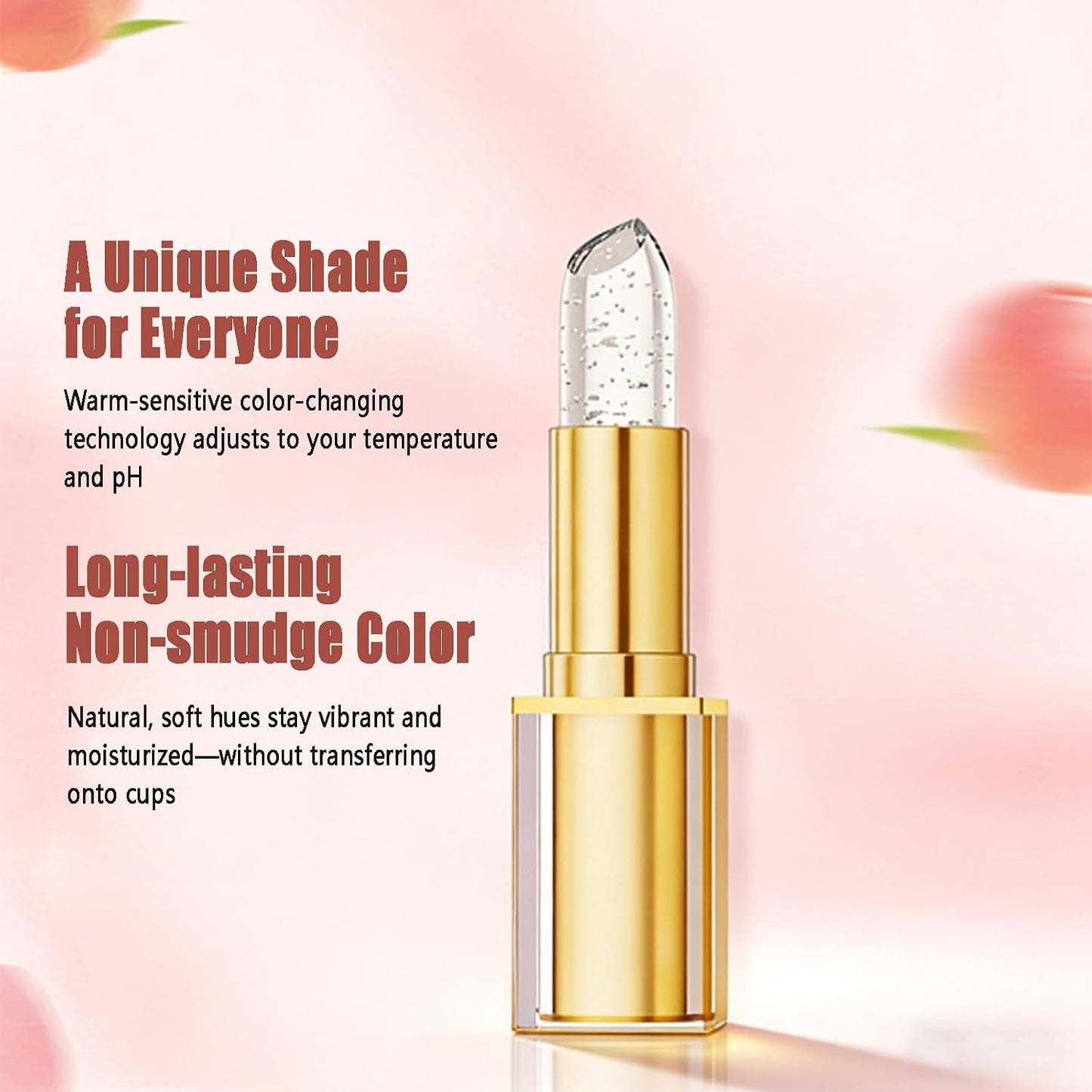 Color Changing Lipstick - Transferproof, Long Lasting 24 Hours | Moisturizing Glossy Shine (3pcs)